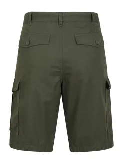 Mountain Warehouse Green Mens Lakeside 100% Cotton Cargo Shorts