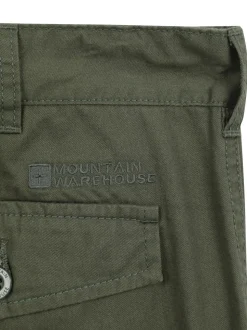 Mountain Warehouse Green Mens Lakeside 100% Cotton Cargo Shorts