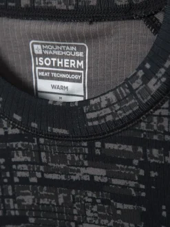 Mountain Warehouse Green/Grey Talus Mens Printed Thermal Top