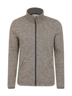 Mountain Warehouse Grey Mens Idris II Full-Zip Fleece Jacket