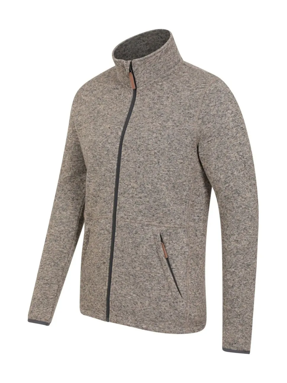 Mountain Warehouse Grey Mens Idris II Full-Zip Fleece Jacket