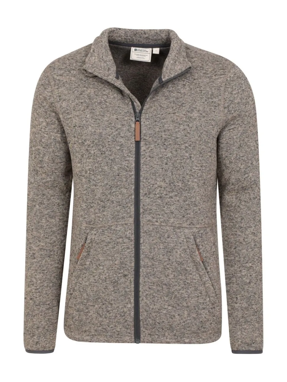 Mountain Warehouse Grey Mens Idris II Full-Zip Fleece Jacket