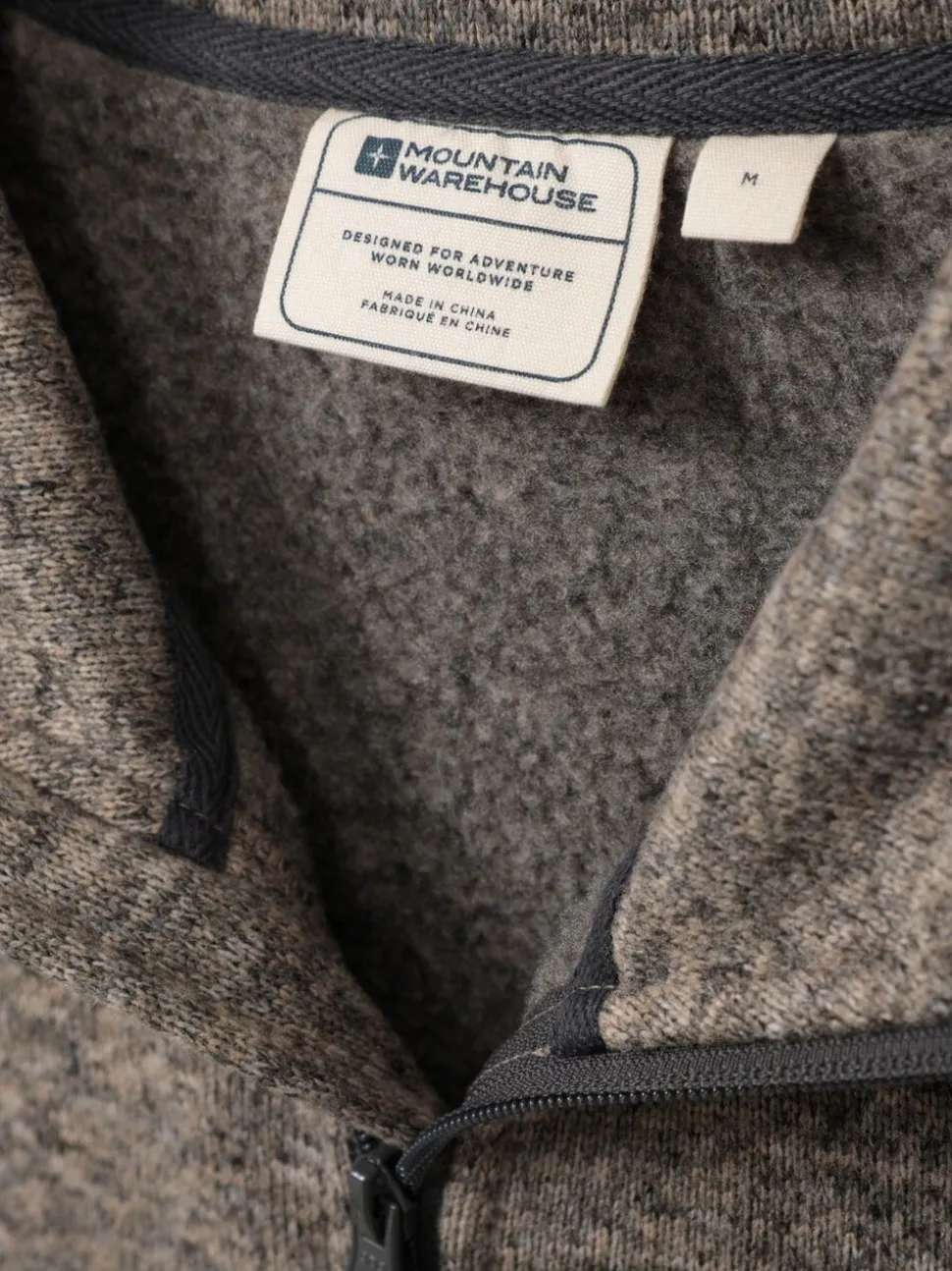 Mountain Warehouse Grey Mens Idris II Full-Zip Fleece Jacket