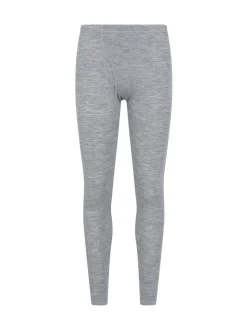 Mountain Warehouse Grey Mens Merino II Thermal Baselayer Joggers
