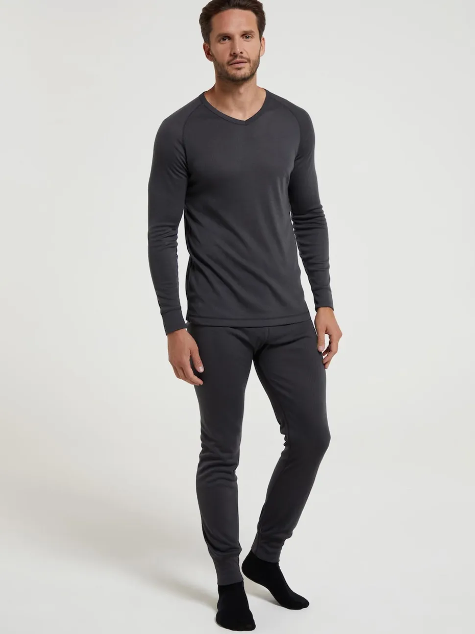 Mountain Warehouse Grey Mens Talus Thermal Top