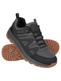 Mountain Warehouse Grey Route Outdoor Waterproof Walking Shoes