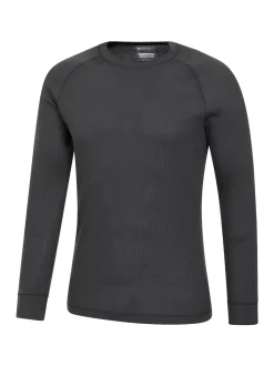 Mountain Warehouse Grey Talus Mens Round Neck Thermal Top