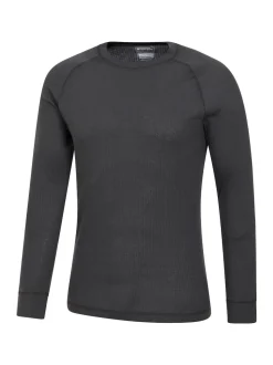 Mountain Warehouse Grey Talus Mens Round Neck Thermal Top