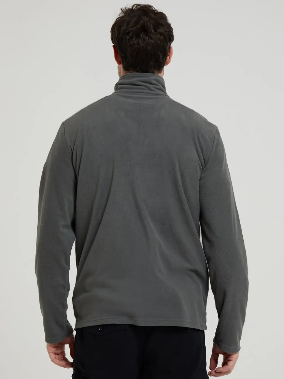 Mountain Warehouse Light Grey Mens Camber II Half Zip Quick Drying Fleece