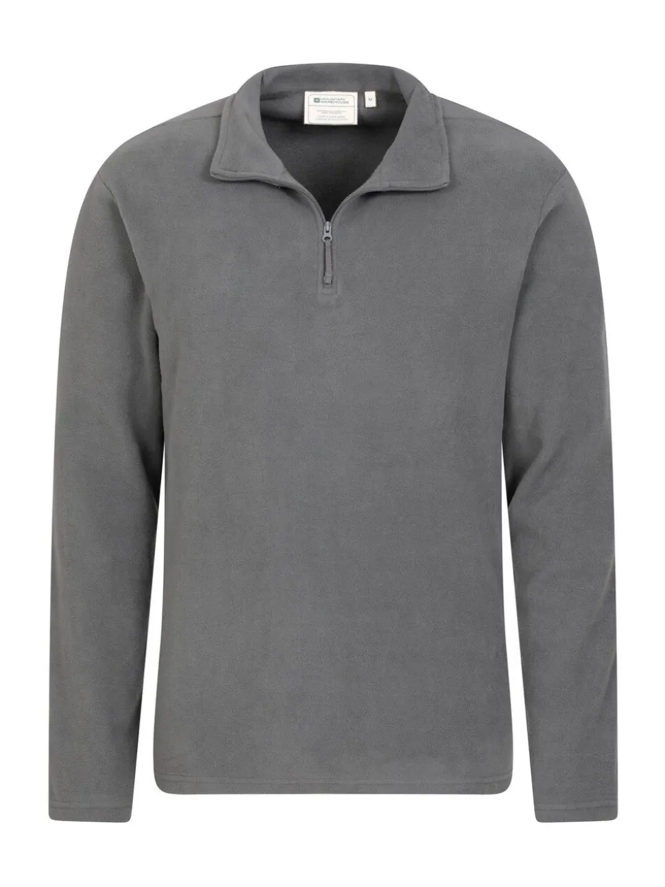 Mountain Warehouse Light Grey Mens Camber II Half Zip Quick Drying Fleece