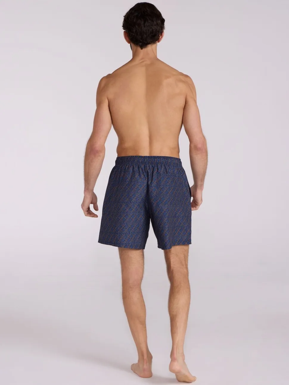 Mountain Warehouse Light Blue Mens Aruba Printed Quick Drying Swimshorts with UV Max Protection