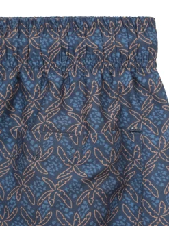 Mountain Warehouse Light Blue Mens Aruba Printed Quick Drying Swimshorts with UV Max Protection