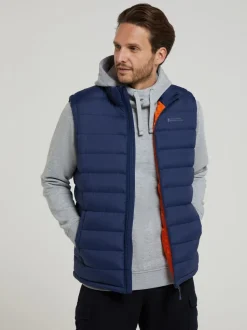 Mountain Warehouse Light Blue Seasons Mens Padded Gilet