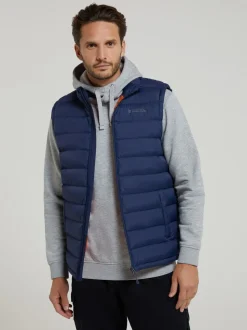 Mountain Warehouse Light Blue Seasons Mens Padded Gilet