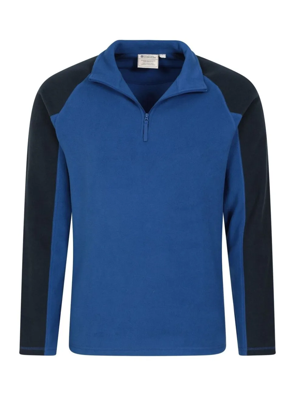 Mountain Warehouse Navy Blue Mens Ashbourne II Half Zip Fleece
