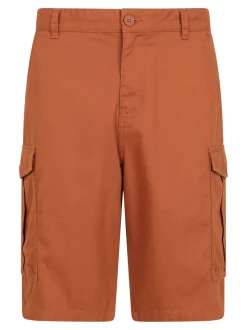 Mountain Warehouse Orange Mens Lakeside Cargo 100% Cotton Shorts