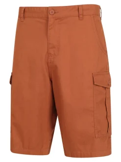 Mountain Warehouse Orange Mens Lakeside Cargo 100% Cotton Shorts