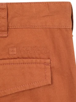 Mountain Warehouse Orange Mens Lakeside Cargo 100% Cotton Shorts
