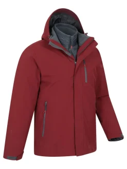 Mountain Warehouse Orange Sycamore 3 in 1 Waterproof Jacket