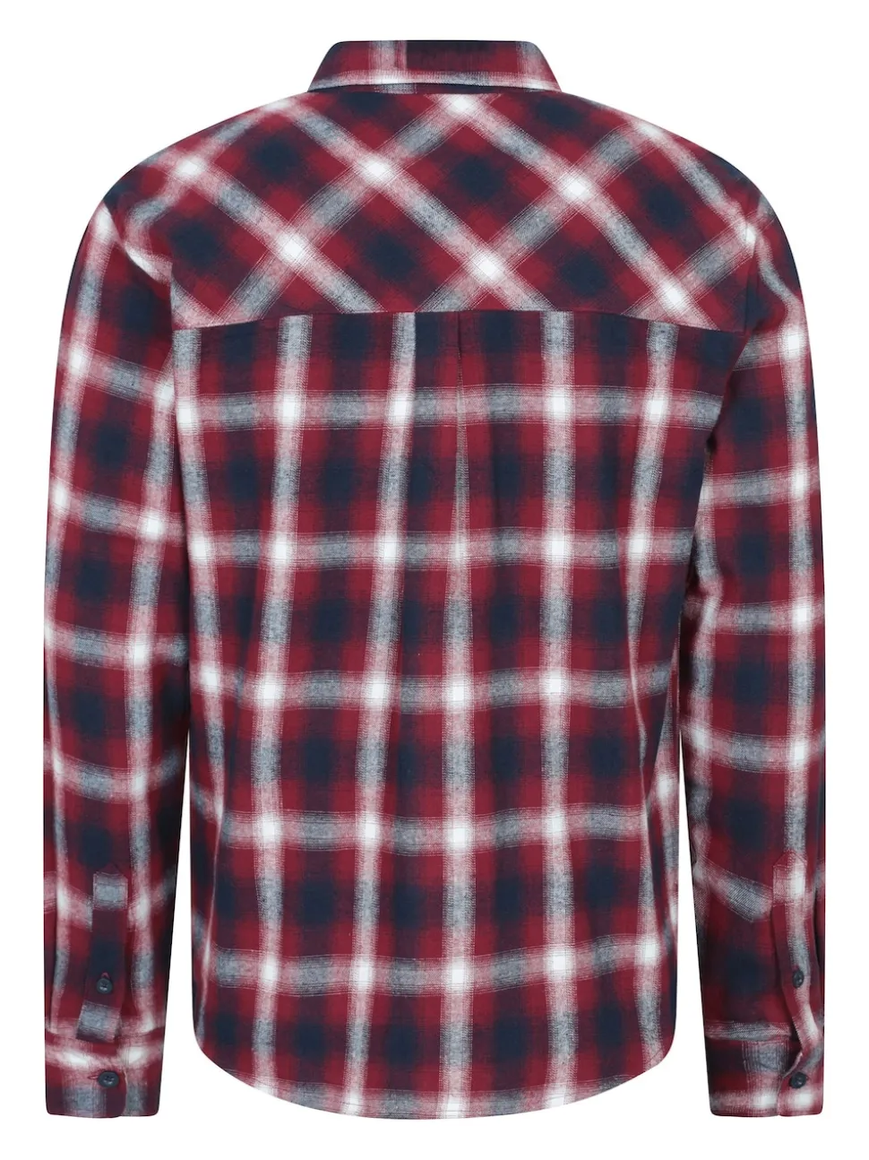 Mountain Warehouse Pink Trace Mens Flannel Long Sleeve Shirt