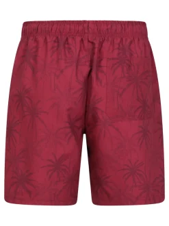 Mountain Warehouse Purple Mens Aruba Printed Quick Drying Swimshorts with UV Max Protection