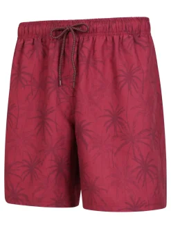 Mountain Warehouse Purple Mens Aruba Printed Quick Drying Swimshorts with UV Max Protection