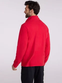Mountain Warehouse Red Camber II Half-Zip Quick Drying Fleece