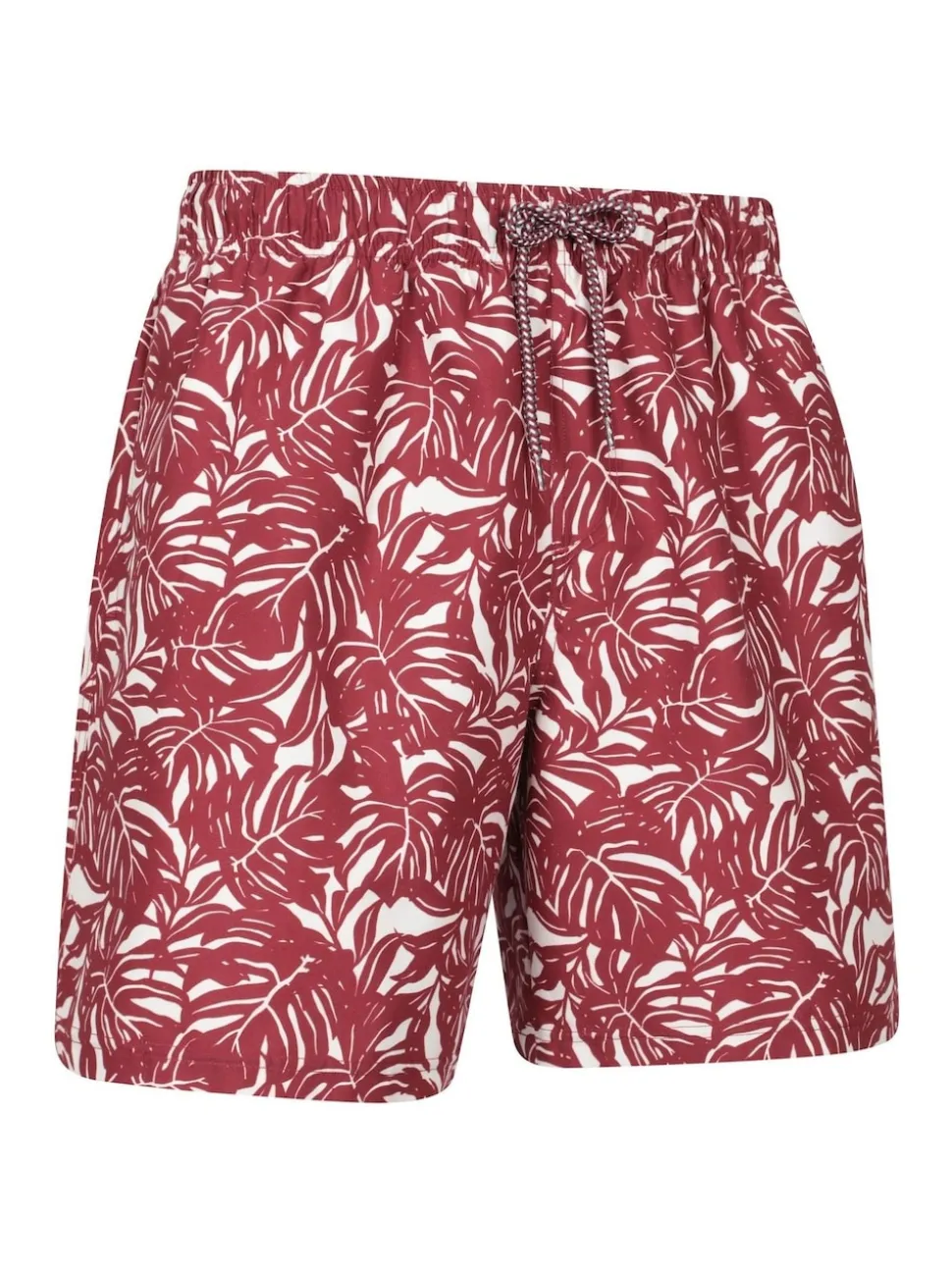 Mountain Warehouse Red Mens Aruba Printed Quick Drying Swimshorts with UV Max Protection