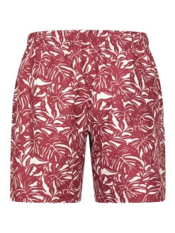 Mountain Warehouse Red Mens Aruba Printed Quick Drying Swimshorts with UV Max Protection