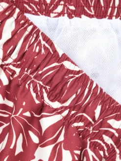Mountain Warehouse Red Mens Aruba Printed Quick Drying Swimshorts with UV Max Protection