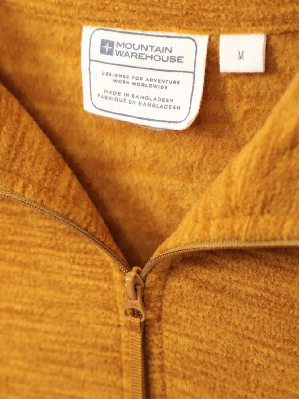 Mountain Warehouse Yellow Mens Snowdon Micro Fleece