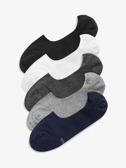 Multi 5 Pack Invisible Trainers Socks