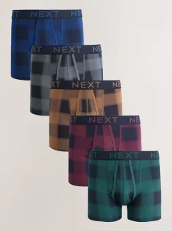 Multi Check Print A-Front Boxers