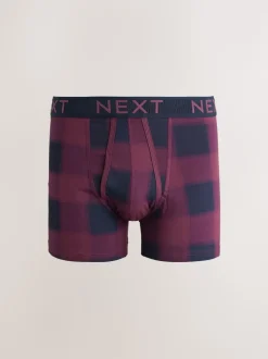 Multi Check Print A-Front Boxers
