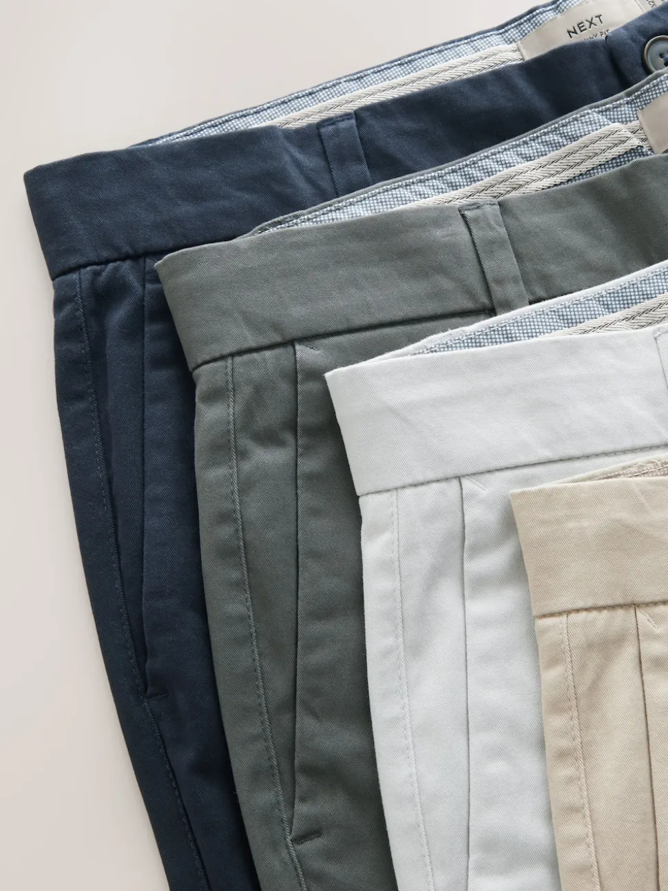 Multi Loose Fit Stretch Chino Shorts 4 Pack