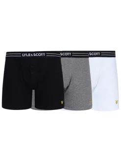 Multi Lyle & Scott Button Fly Trunks 3 Pack