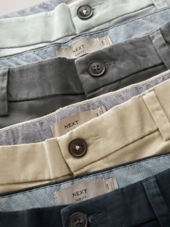 Multi Slim Fit Stretch Chino Shorts 4 Pack