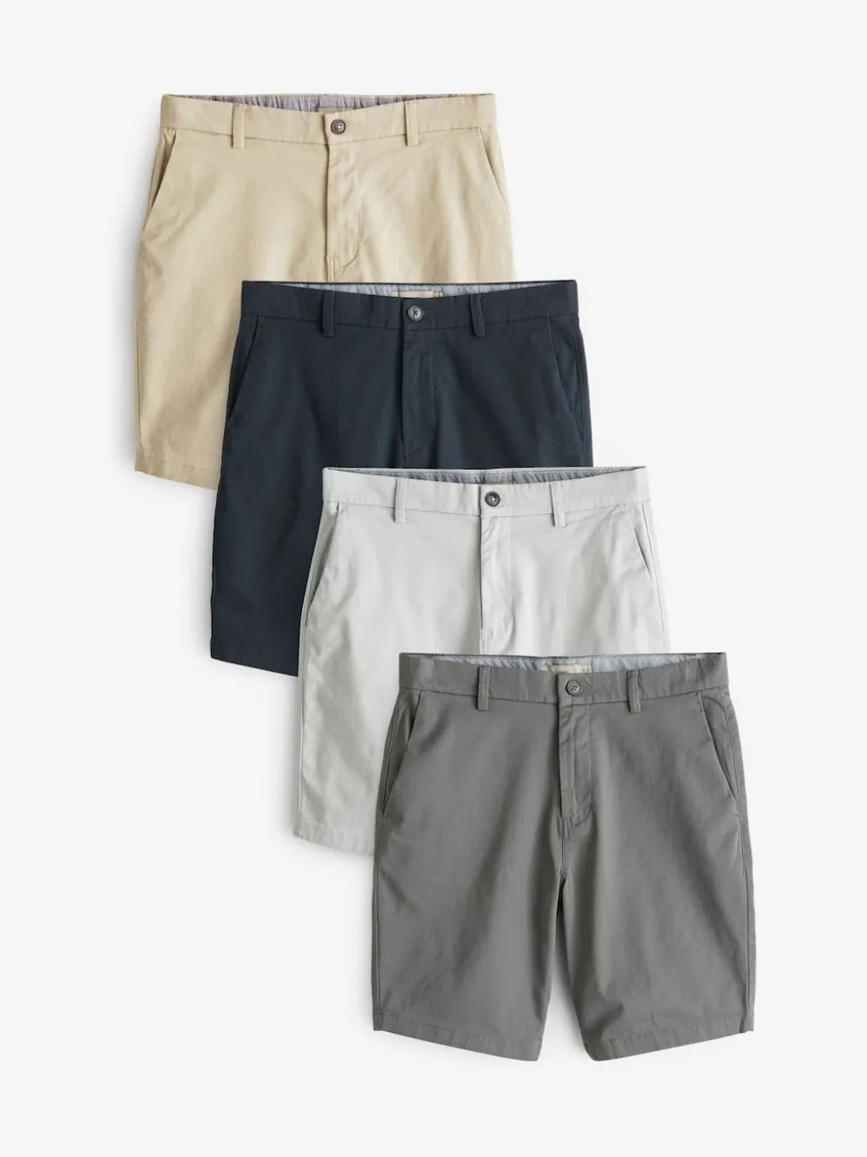 Multi Straight Fit Stretch Chino Shorts 4 Pack
