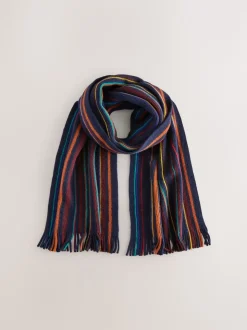 Multi Stripe Knitted Scarf