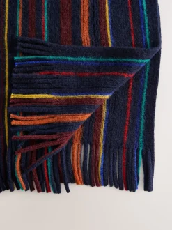 Multi Stripe Knitted Scarf