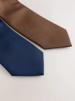 Multi Textured Ties 2 Pack
