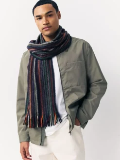 Multicolour Stripe Knitted Scarf