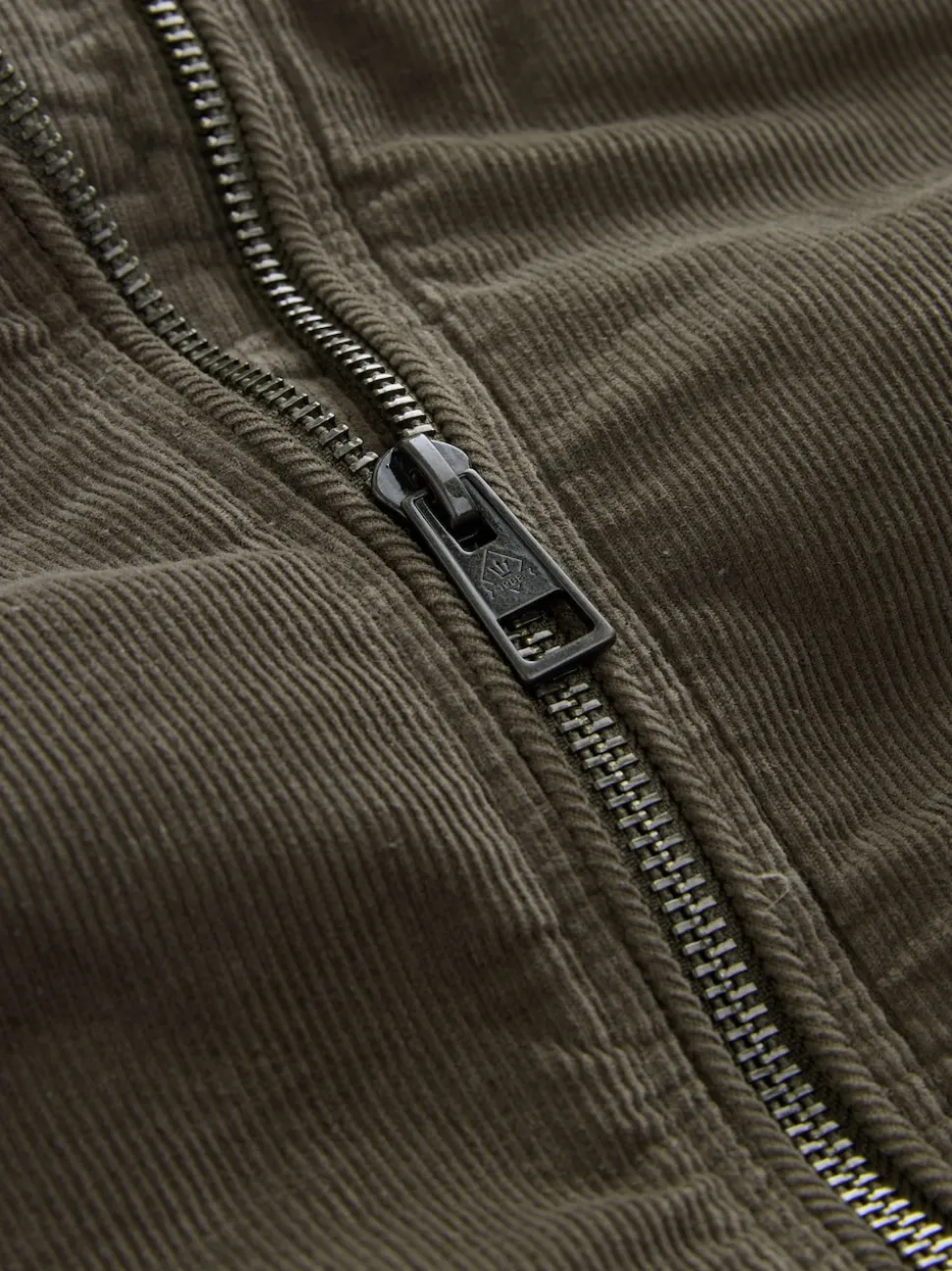 Mushroom Brown Corduroy Borg Lined Jacket