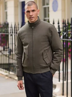Mushroom Brown DryTech Waterproof Harrington Jacket