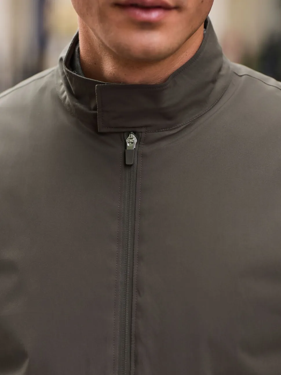 Mushroom Brown DryTech Waterproof Harrington Jacket