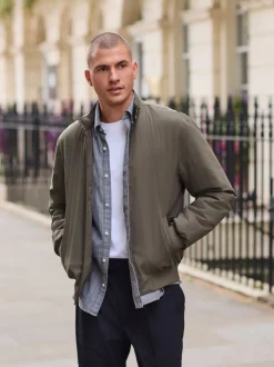 Mushroom Brown DryTech Waterproof Harrington Jacket