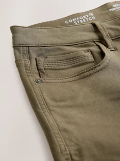 Mushroom Brown Skinny Fit Comfort Stretch Jeans