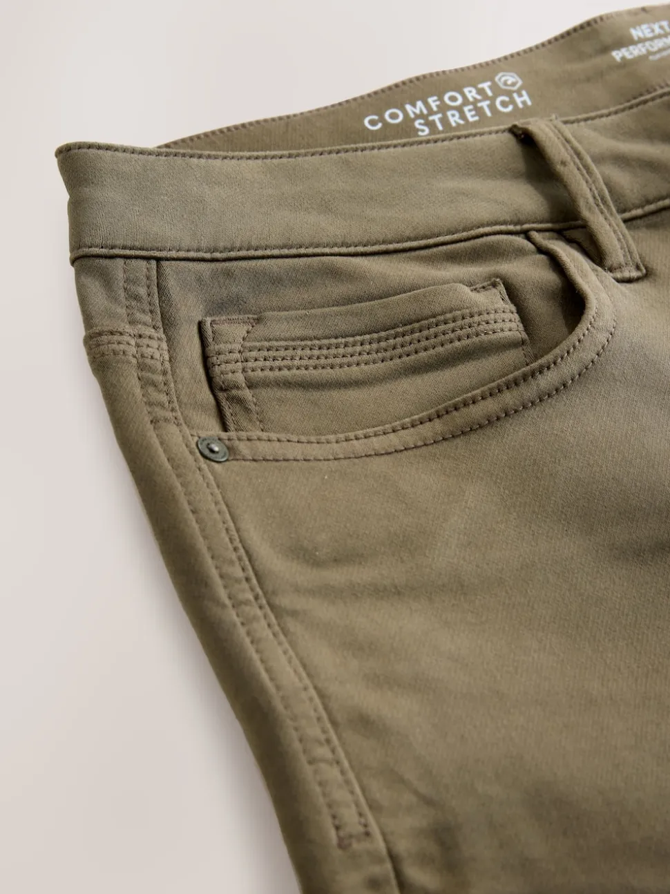 Mushroom Brown Skinny Fit Comfort Stretch Jeans