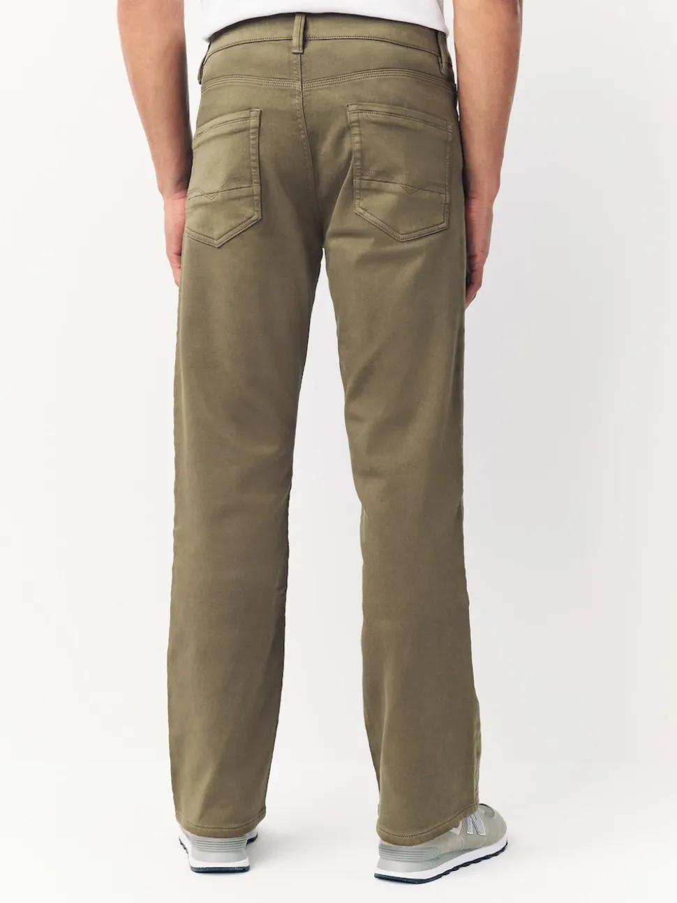 Mushroom Brown Straight Fit Comfort Stretch Jeans