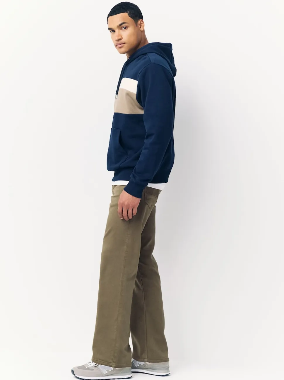 Mushroom Brown Straight Fit Comfort Stretch Jeans
